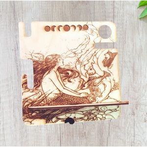 Little Mermaid Wood Bedside Organizer Phone charger